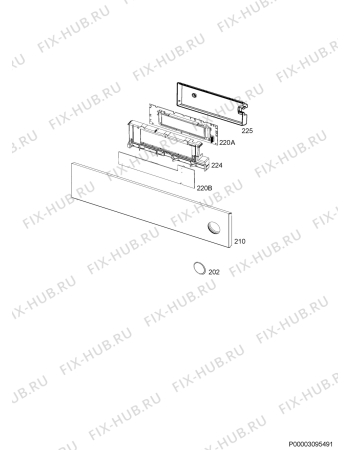 Схема №5 BSJ731470X с изображением Субмодуль для плиты (духовки) Aeg 9825618152707